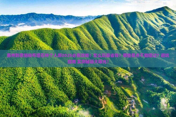 惠州到恩施梭布垭石林个人游