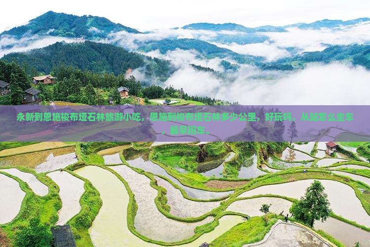 永新到恩施梭布垭石林旅游小吃