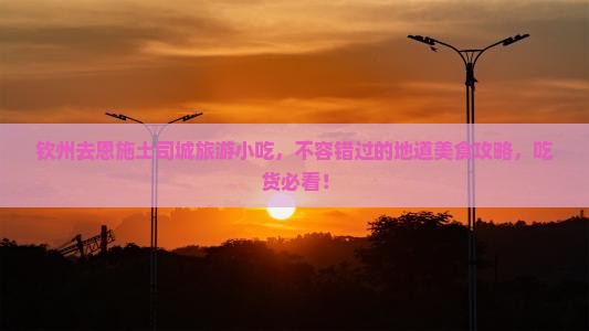 钦州去恩施土司城旅游小吃