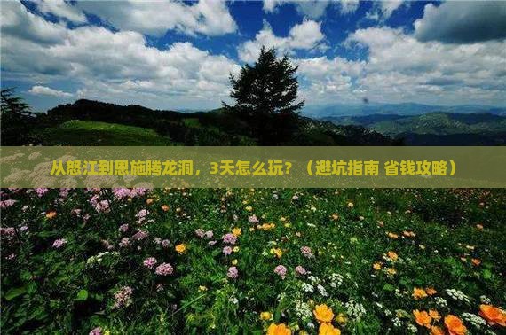 怒江去恩施腾龙洞景点