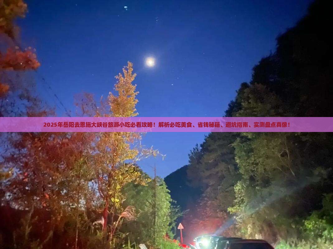 岳阳去恩施大峡谷旅游小吃