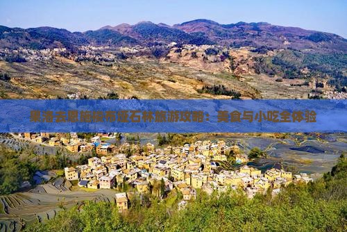 果洛去恩施梭布垭石林旅游小吃