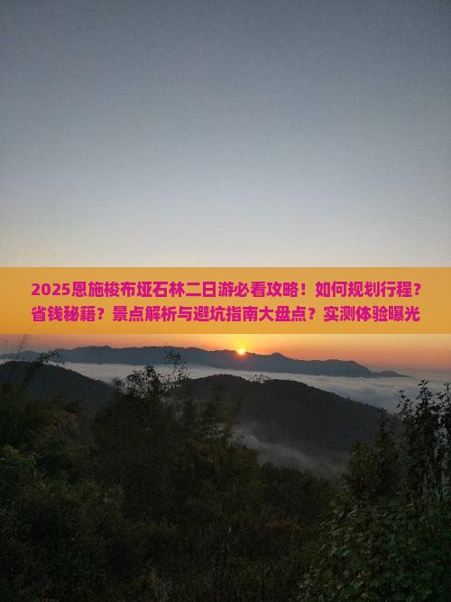 一月去恩施梭布垭石林二日游