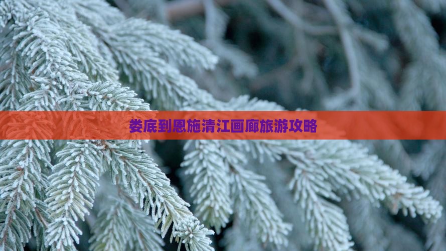 娄底到恩施清江画廊景点