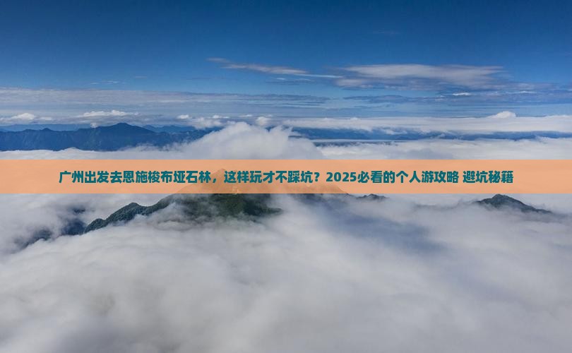 广州去恩施梭布垭石林个人游