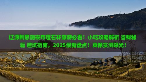 辽源到恩施梭布垭石林旅游小吃