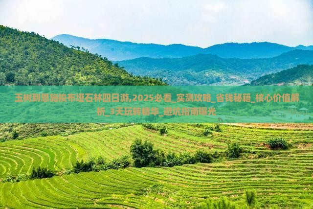 玉树到恩施梭布垭石林四日游