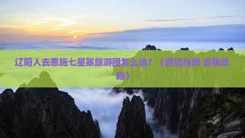辽阳去恩施七星寨大型旅游团