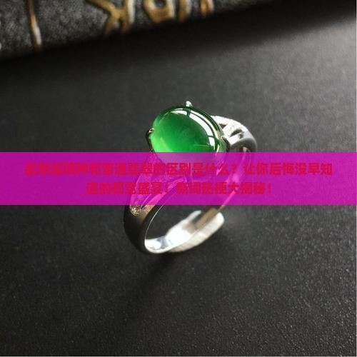 翡翠玻璃种有什么区别