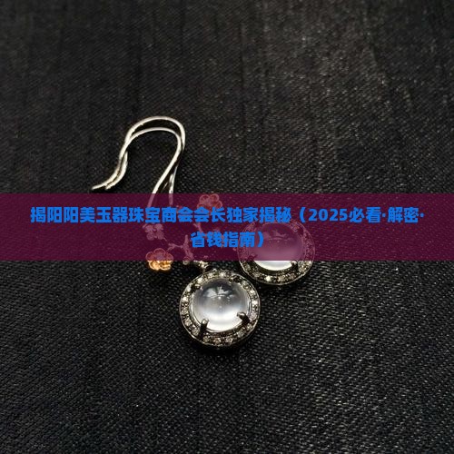 揭阳阳美玉器珠宝商会会长