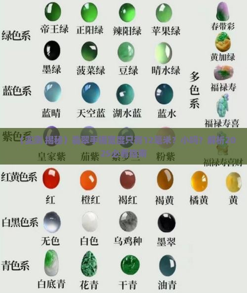 翡翠手镯条宽度只有12小吗