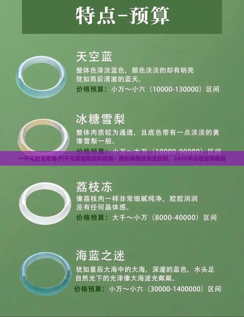 一千元的翡翠镯子