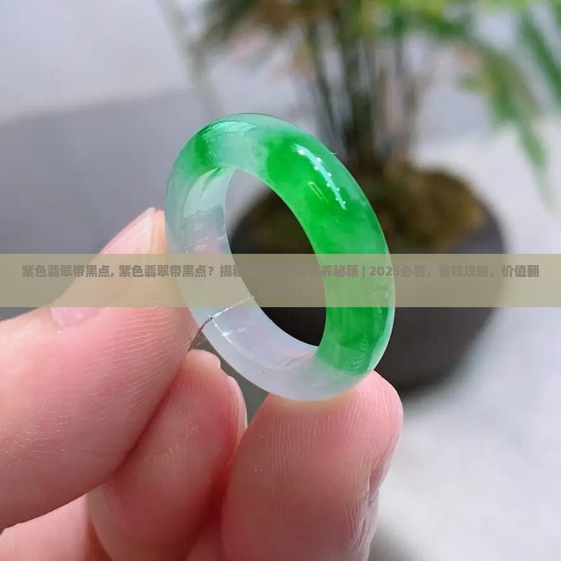 紫色翡翠带黑点