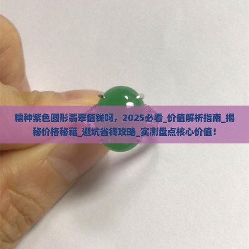 糯种紫色圆形翡翠值钱吗
