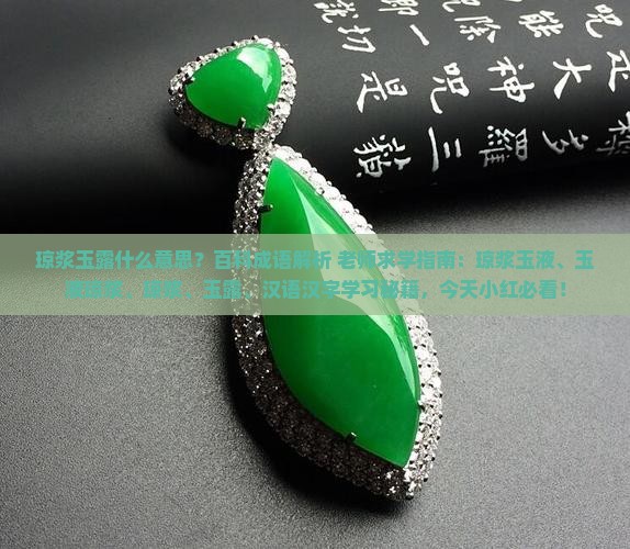 琼浆玉露是什么意思