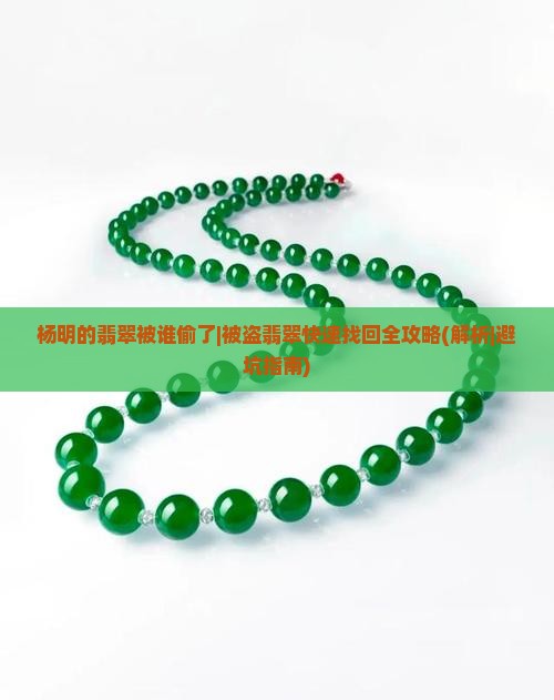 杨明的翡翠被谁偷了