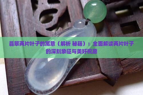 翡翠两片叶子的寓意