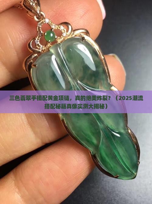 三色翡翠手镯搭配黄金项链好看吗