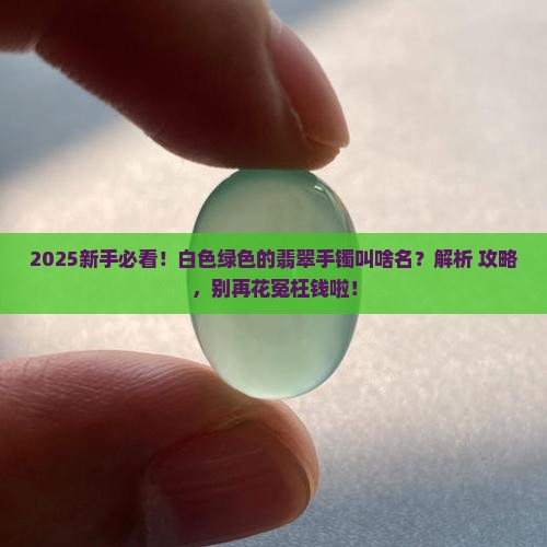 白色绿色的翡翠手镯叫什么