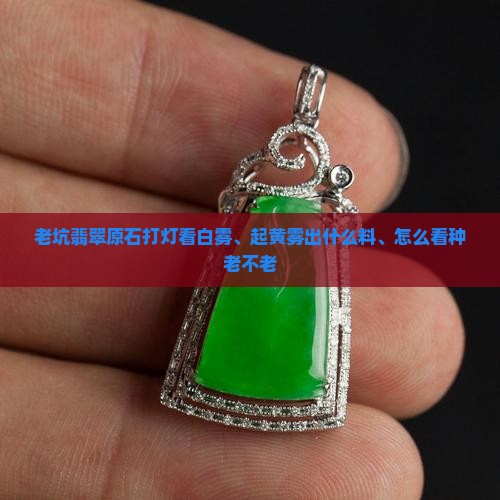 老坑翡翠原石打灯看白雾