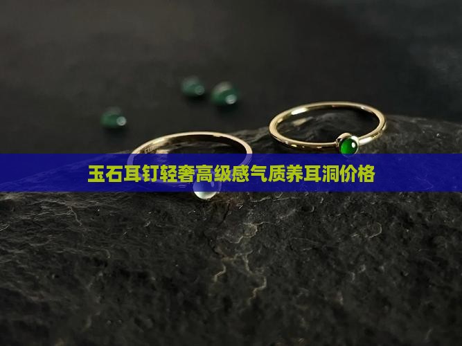 玉石耳环轻奢高级感气质养耳洞