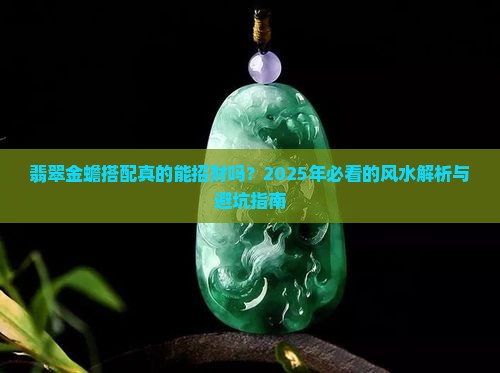 翡翠金蟾搭配
