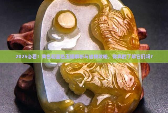 黄色和蓝色的玉镯