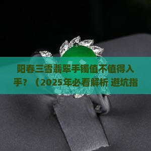 阳春三雪翡翠手镯