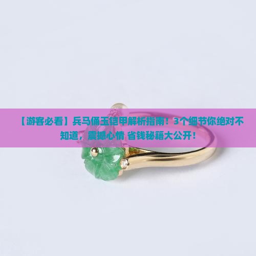 兵马俑玉铠甲