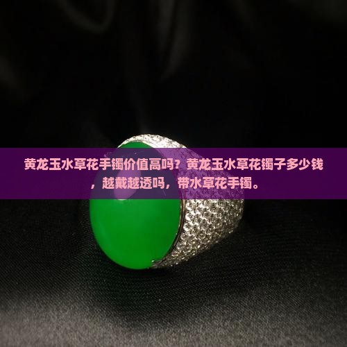 黄龙玉水草花手镯价值高吗