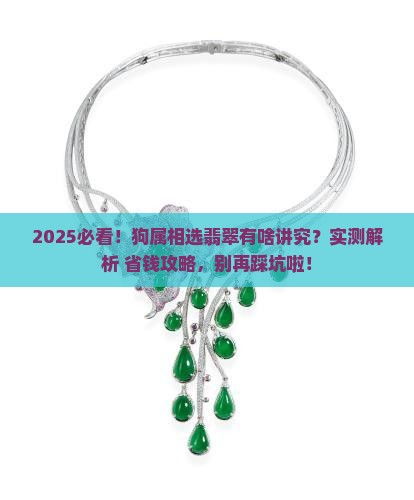 狗属相适合带的翡翠