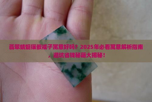 翡翠蜻蜓镶嵌戒子寓意好吗