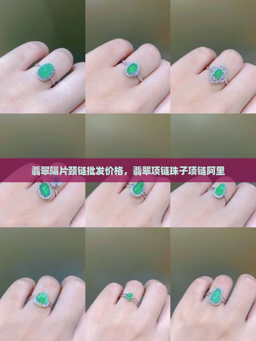 翡翠隔片颈链