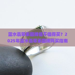 蓝水翡翠素圆牌