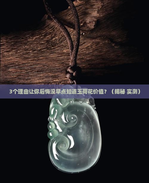 玉荷花价值