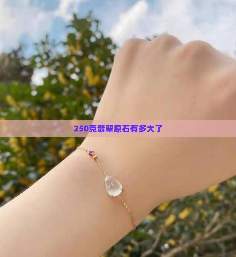 250克翡翠原石有多大了