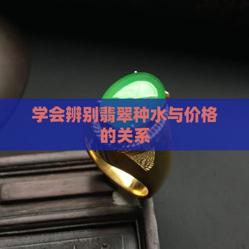 学会辨别翡翠种水与价格的关系