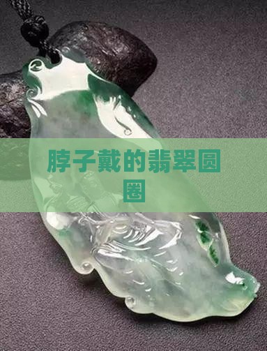 脖子戴的翡翠圆圈
