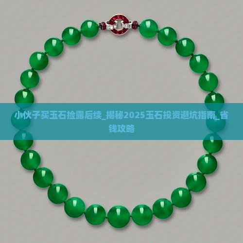小伙子买玉石捡露后续