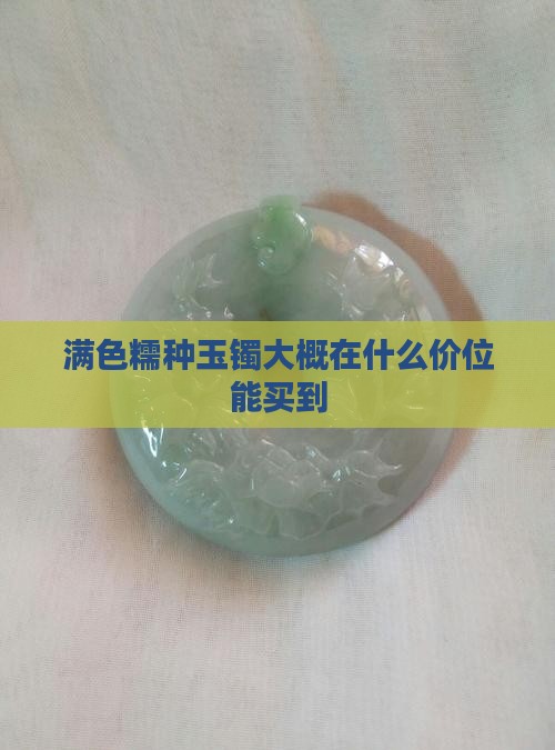 满色糯种玉镯大概在什么价位能买到