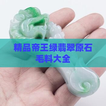 精品帝王绿翡翠原石毛料大全