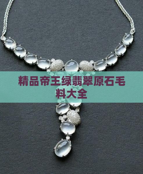 精品帝王绿翡翠原石毛料大全