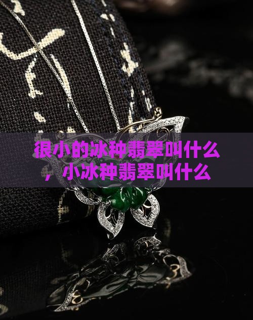 很小的冰种翡翠叫什么