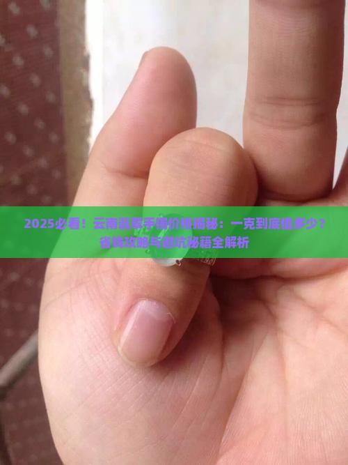 云南翡翠手镯大概多少钱一克