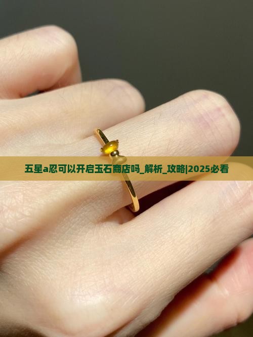 五星a忍可以开启玉石商店吗