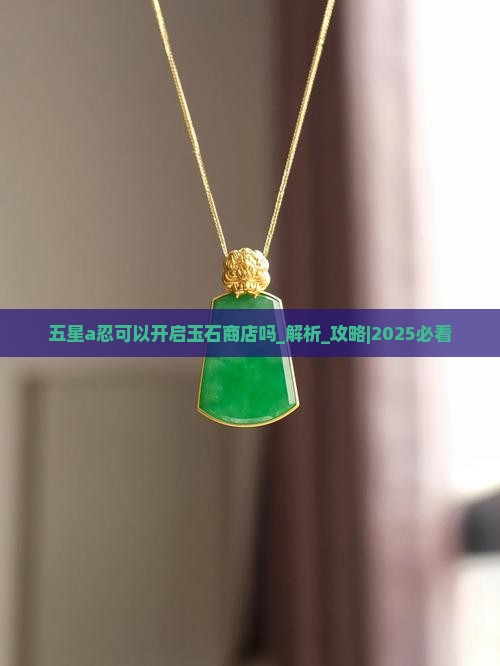 五星a忍可以开启玉石商店吗