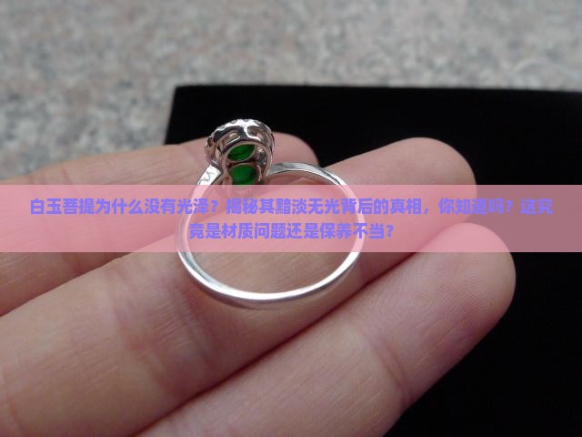 白玉菩提为什么没有光泽