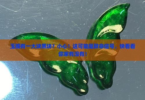 玉镯有一大块黑块