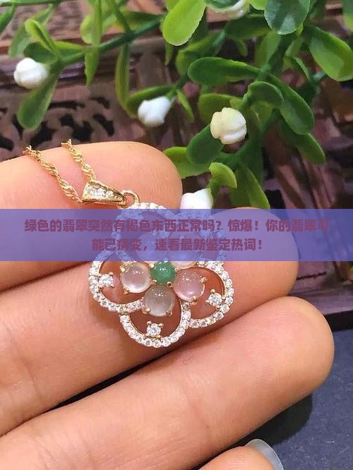绿色的翡翠突然有褐色东西正常吗