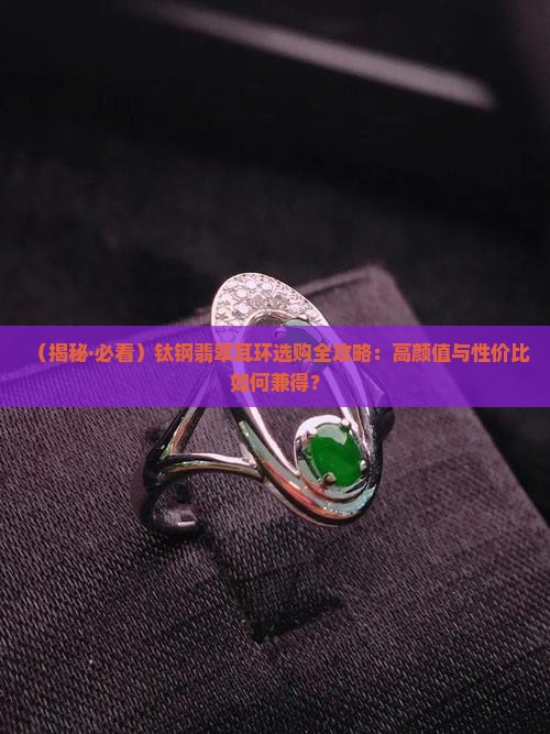 钛钢翡翠耳环